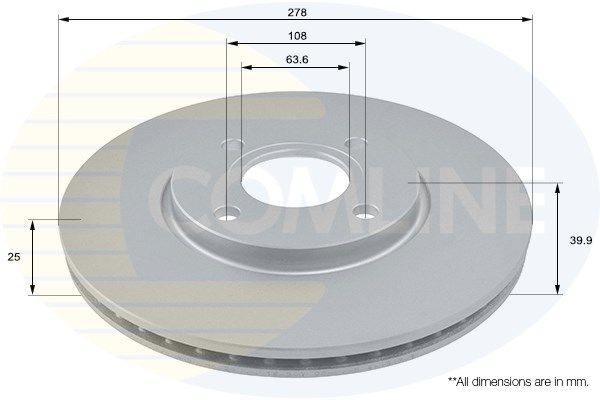 COMLINE stabdžių diskas ADC1280V