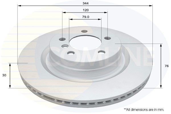 COMLINE stabdžių diskas ADC1340V