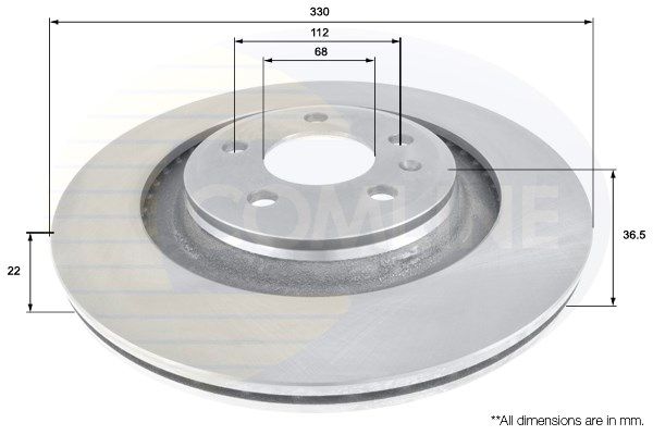 COMLINE stabdžių diskas ADC1486V