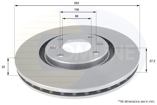 COMLINE stabdžių diskas ADC1520V