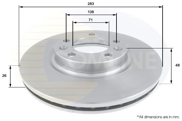 COMLINE stabdžių diskas ADC1532V