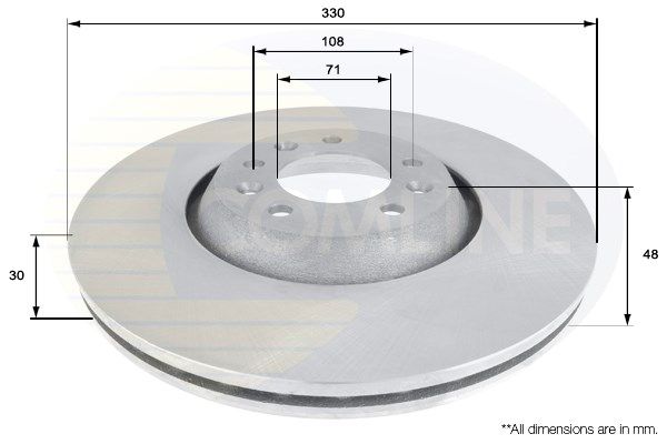 COMLINE stabdžių diskas ADC1552V