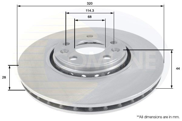 COMLINE Тормозной диск ADC1582V