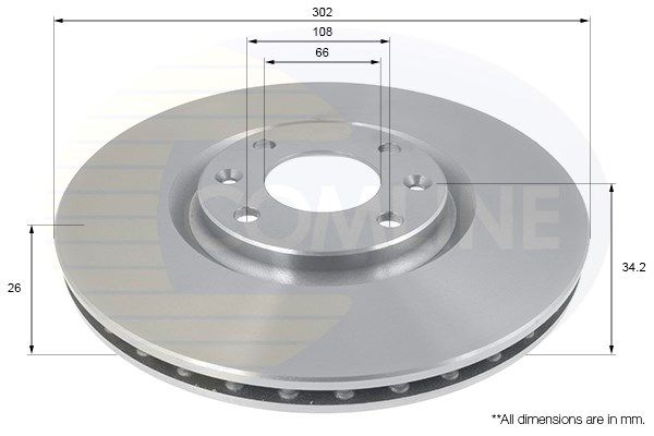 COMLINE Тормозной диск ADC1592V