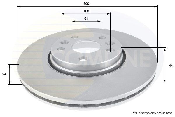 COMLINE Тормозной диск ADC1599V