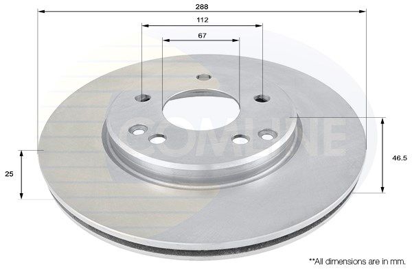 COMLINE Тормозной диск ADC1603V