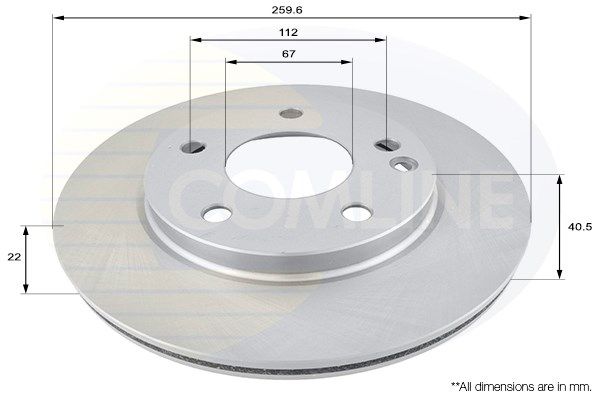 COMLINE Тормозной диск ADC1605V