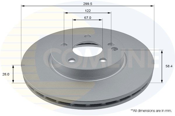 COMLINE stabdžių diskas ADC1627V