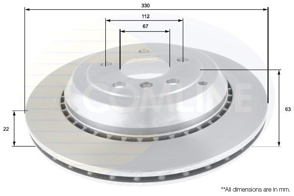 COMLINE Тормозной диск ADC1649V