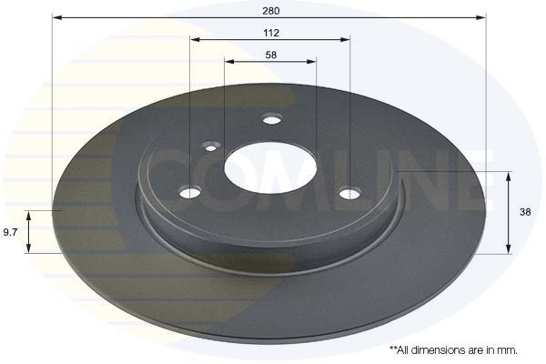 COMLINE stabdžių diskas ADC1681