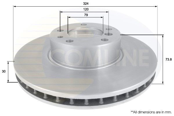 COMLINE stabdžių diskas ADC1735V