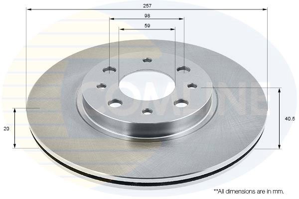 COMLINE Тормозной диск ADC1803V