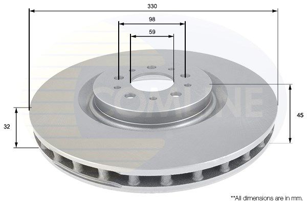 COMLINE Тормозной диск ADC1832V