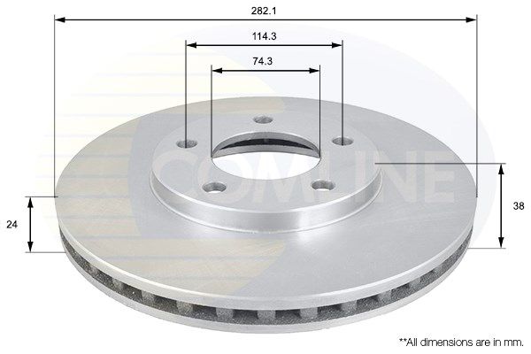 COMLINE Тормозной диск ADC2306V