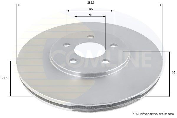 COMLINE stabdžių diskas ADC2310V