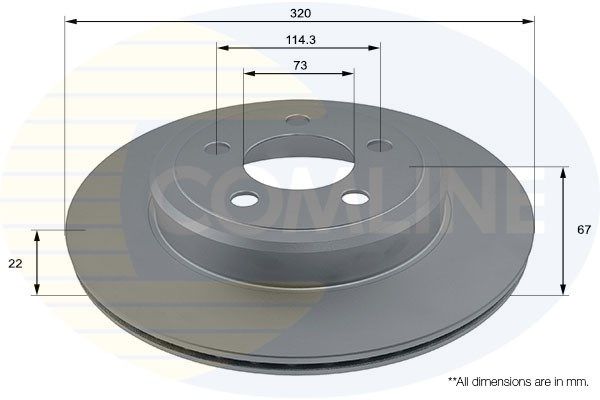 COMLINE stabdžių diskas ADC2325V