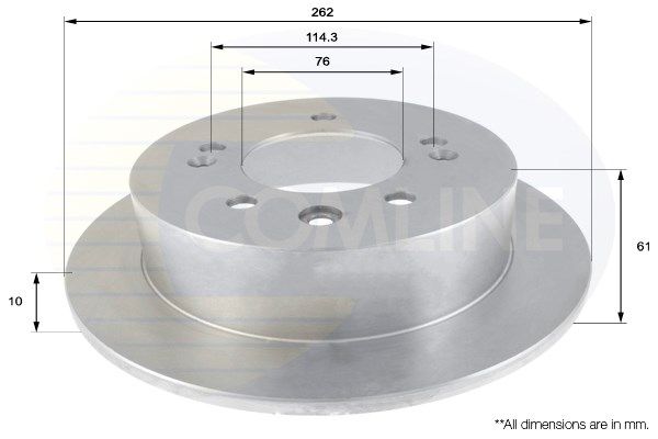 COMLINE stabdžių diskas ADC2406