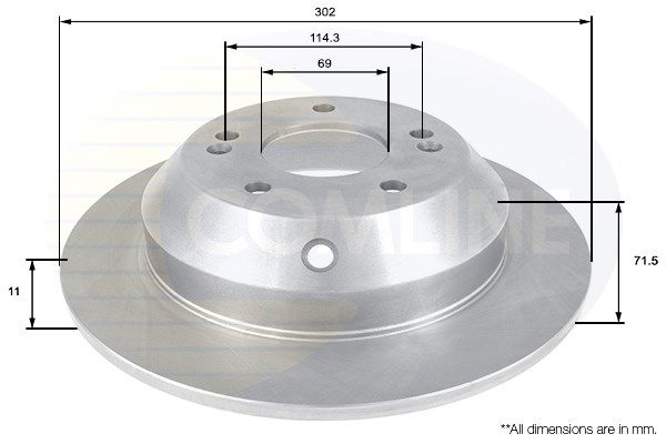 COMLINE stabdžių diskas ADC2409