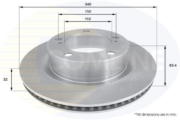 COMLINE Тормозной диск ADC2501V