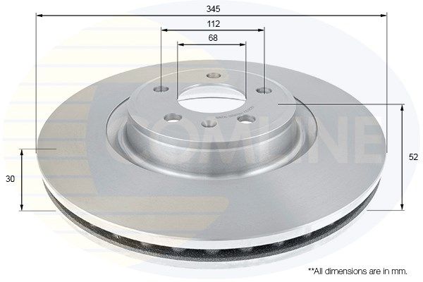 COMLINE stabdžių diskas ADC2612V