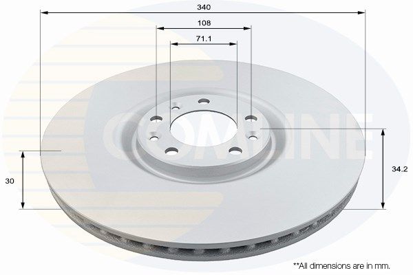 COMLINE stabdžių diskas ADC2716V