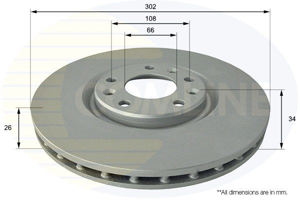 COMLINE stabdžių diskas ADC2717V