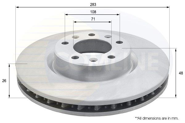 COMLINE stabdžių diskas ADC2727V