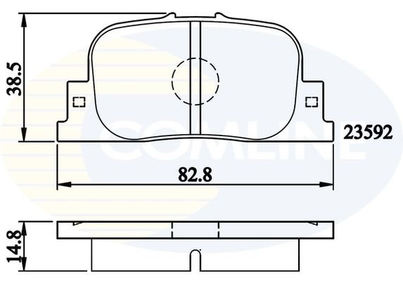 COMLINE Комплект тормозных колодок, дисковый тормоз CBP01172