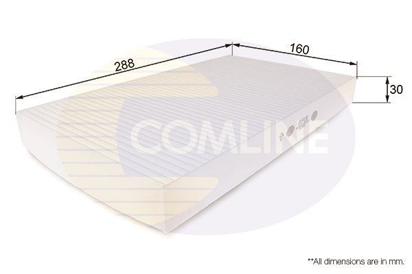 COMLINE filtras, salono oras EKF120