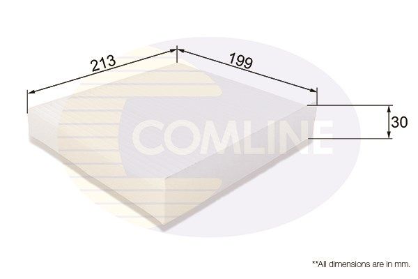 COMLINE filtras, salono oras EKF173