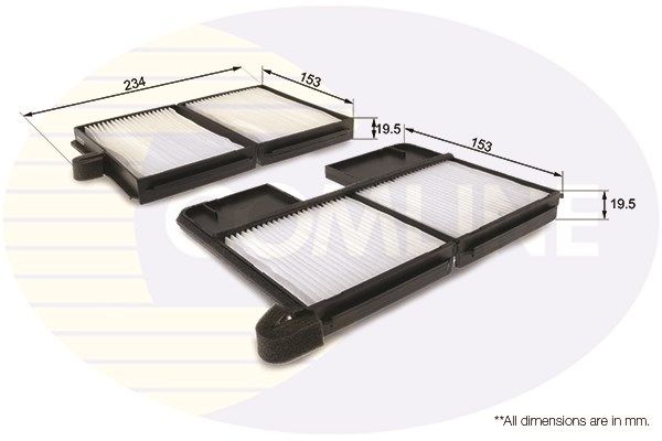 COMLINE filtras, salono oras EKF181