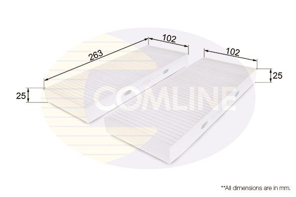 COMLINE filtras, salono oras EKF221