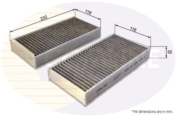 COMLINE filtras, salono oras EKF379A-2