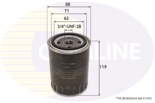 COMLINE alyvos filtras EOF066