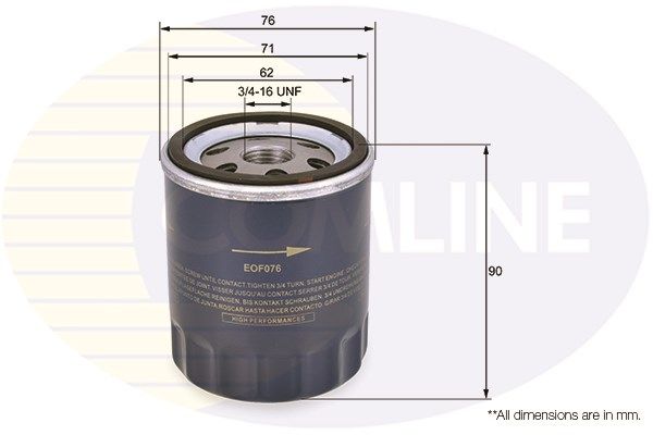 COMLINE alyvos filtras EOF076