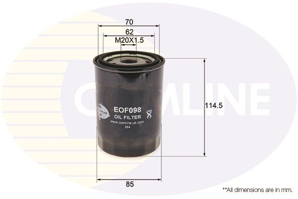 COMLINE alyvos filtras EOF098