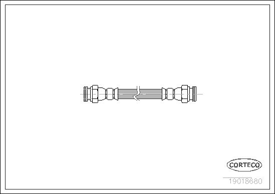 CORTECO Тормозной шланг 19018680