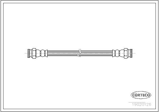 CORTECO Тормозной шланг 19020126