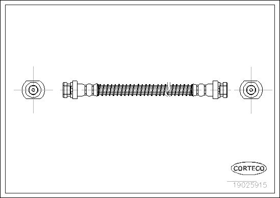 CORTECO Тормозной шланг 19025915
