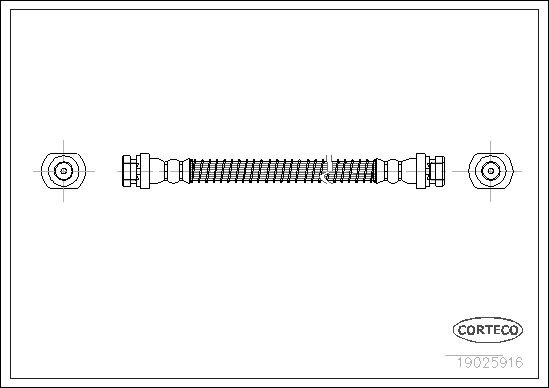 CORTECO Тормозной шланг 19025916