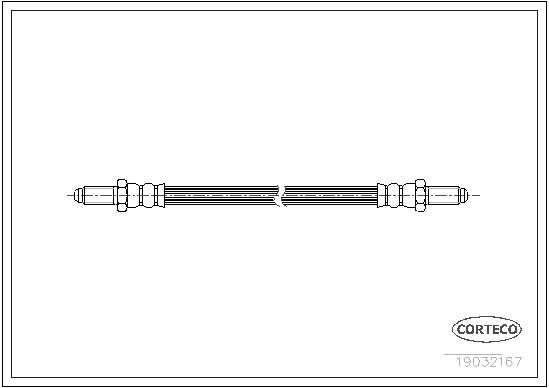 CORTECO Тормозной шланг 19032167