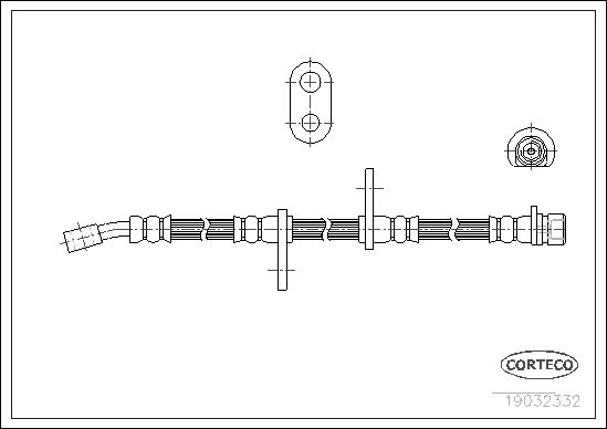 CORTECO stabdžių žarnelė 19032332
