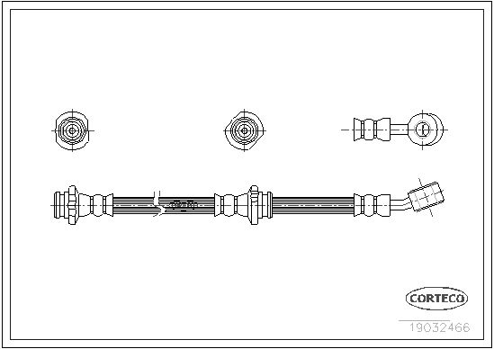 CORTECO Тормозной шланг 19032466