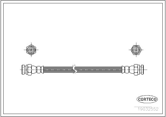 CORTECO Тормозной шланг 19032552
