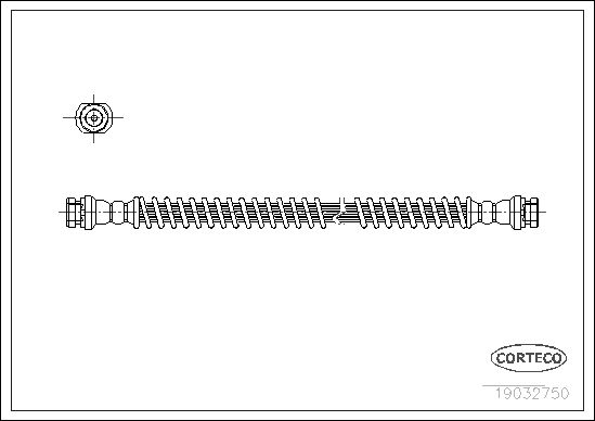CORTECO Тормозной шланг 19032750