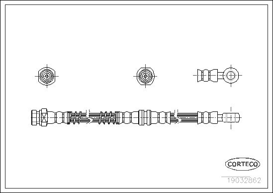CORTECO Тормозной шланг 19032862