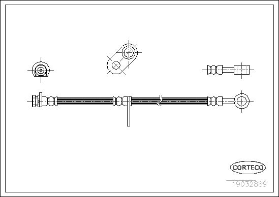 CORTECO stabdžių žarnelė 19032889