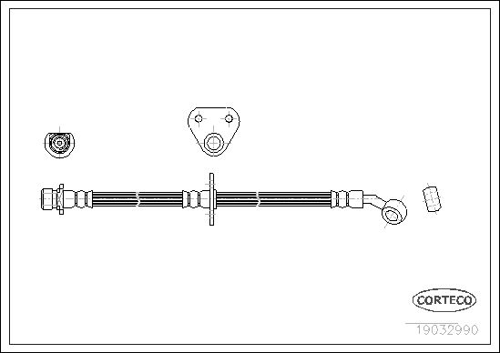 CORTECO Тормозной шланг 19032990