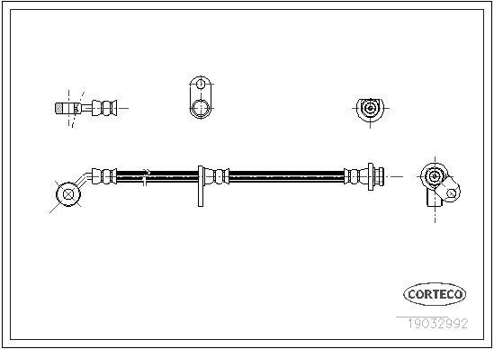 CORTECO Тормозной шланг 19032992