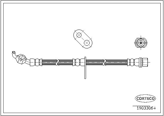 CORTECO Тормозной шланг 19033064
